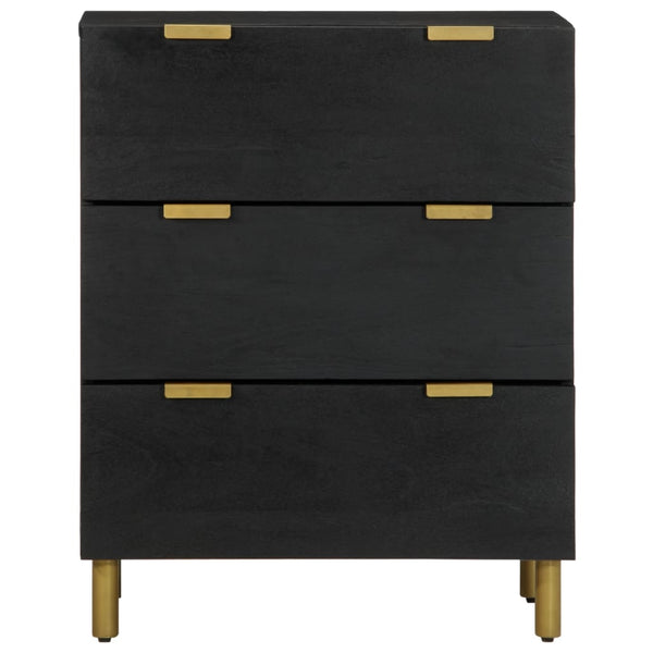 vidaXL Sideboards 2 pcs. Black 60x33x75 cm Engineered Wood