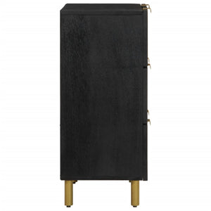 vidaXL Sideboards 2 pcs. Black 60x33x75 cm Engineered Wood