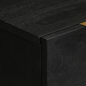 vidaXL Sideboards 2 pcs. Black 60x33x75 cm Engineered Wood
