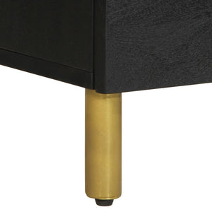 vidaXL Sideboards 2 pcs. Black 60x33x75 cm Engineered Wood