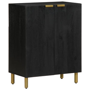 vidaXL 3-Piece Sideboard Set Black Engineered Wood