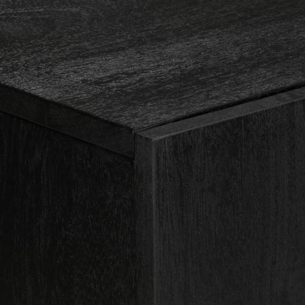 vidaXL 3-Piece Sideboard Set Black Engineered Wood