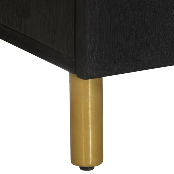 vidaXL 3-Piece Sideboard Set Black Engineered Wood