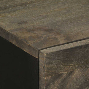 vidaXL Sideboards 2 pcs. Black 60x33x75 cm Solid Mango Wood