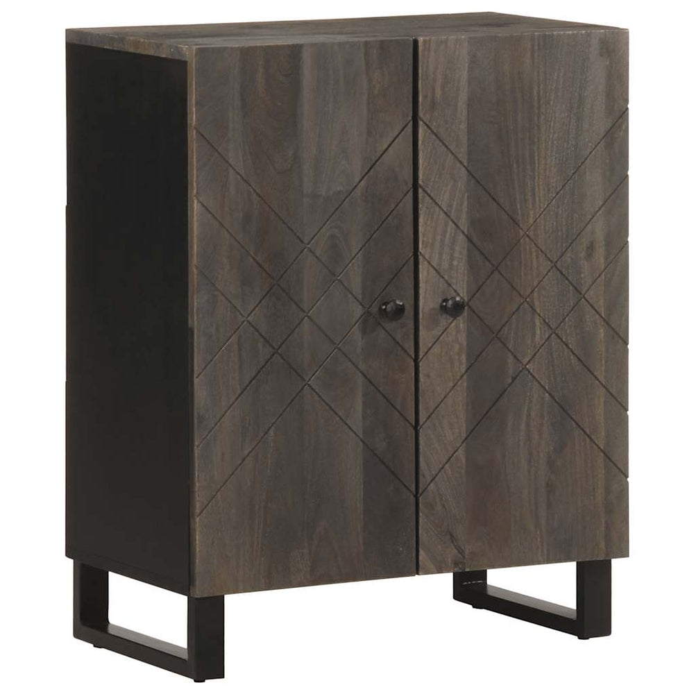 vidaXL 3-piece Sideboard Set Black 60x33x75 cm Solid Mango Wood
