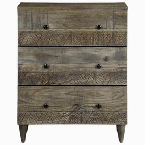 vidaXL Sideboards 2 pcs. Light Gray 60x33.5x75 cm Solid Mango Wood