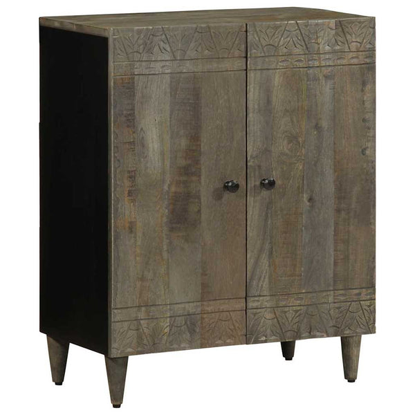 vidaXL 3-pc. Sideboard Set Light Grey 60x33.5x75 cm Solid Mango Wood