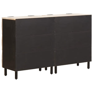 vidaXL Sideboard 2 pcs White Washed Finish 60 x 33 x 75 cm