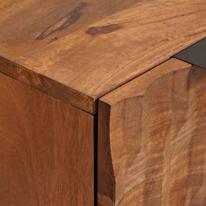 vidaXL Sideboard 2 pcs Acacia Brown Finish 60 x 33 x 75 cm