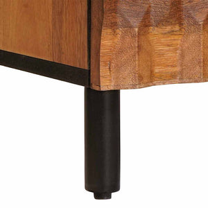 vidaXL Sideboard 2 pcs Acacia Brown Finish 60 x 33 x 75 cm