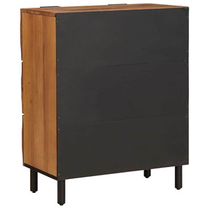 vidaXL Sideboard 2 pcs Acacia Brown Finish 60 x 33 x 75 cm