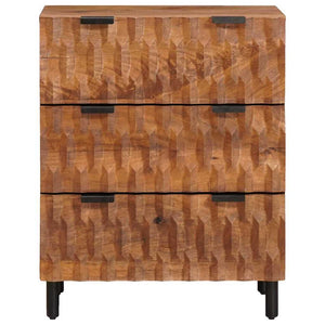 vidaXL Sideboard 2 pcs Acacia Brown Finish 60 x 33 x 75 cm
