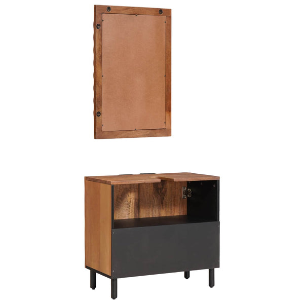vidaXL Bathroom Sets 2 pcs Acacia Brown Winish Solid Mango Wood
