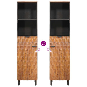 vidaXL Bathroom Furniture Set 3 pcs Acacia Brown Winish Solid Mango Wood