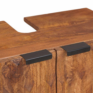 vidaXL Bathroom Furniture Set 4 pcs Acacia Brown Winish Solid Mango Wood
