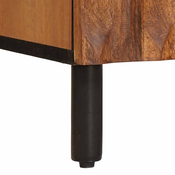 vidaXL Bathroom Furniture Set 4 pcs Acacia Brown Winish Solid Mango Wood