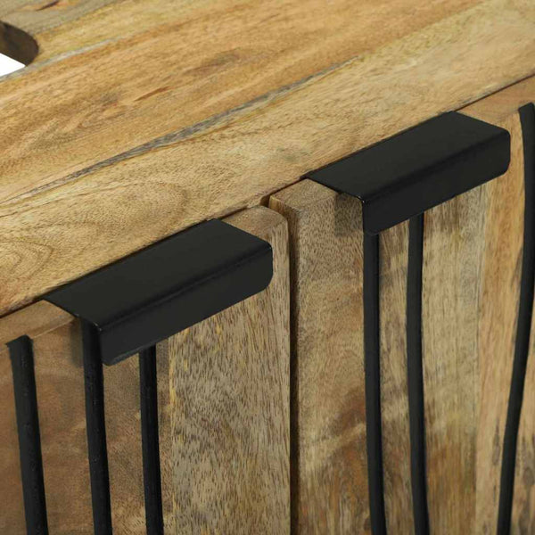vidaXL Bathroom Furniture Set with Door Shelf 2 pcs Brown Engineered Wood