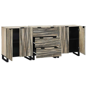 vidaXL Bathroom Furniture Set with Drawers 3 pcs White Engineered Wood