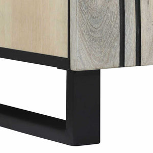 vidaXL Bathroom Furniture Set with Cabinet with Door 2 pcs White Engineered Wood