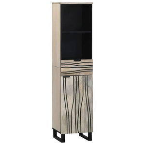 vidaXL Bathroom Furniture Set with Shelf 4 pcs Walnut Brown Engineered Wood