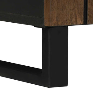 vidaXL Bathroom Furniture Set with Shelf 2 pcs Walnut Brown Engineered Wood