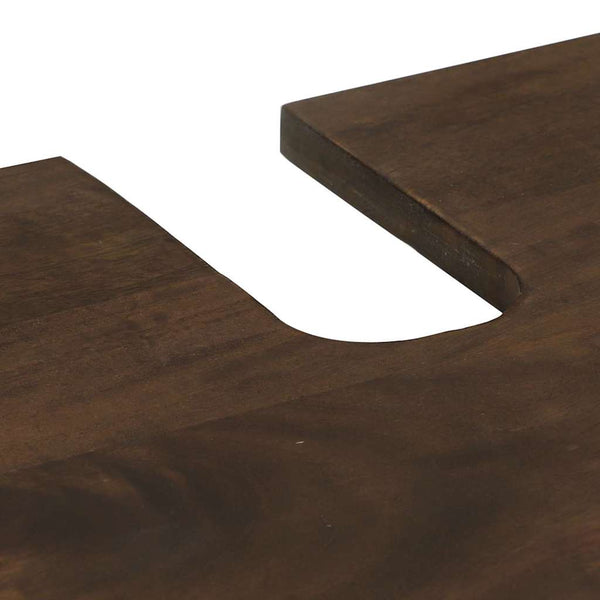 vidaXL Bathroom Furniture Set with Shelf 3 pcs Walnut Brown Engineered Wood