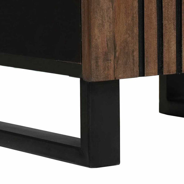 vidaXL Bathroom Furniture Set with Shelf 3 pcs Walnut Brown Engineered Wood