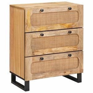 vidaXL Sideboard 3 pcs Brown 180 x 33 x 75 cm Solid Mango Wood