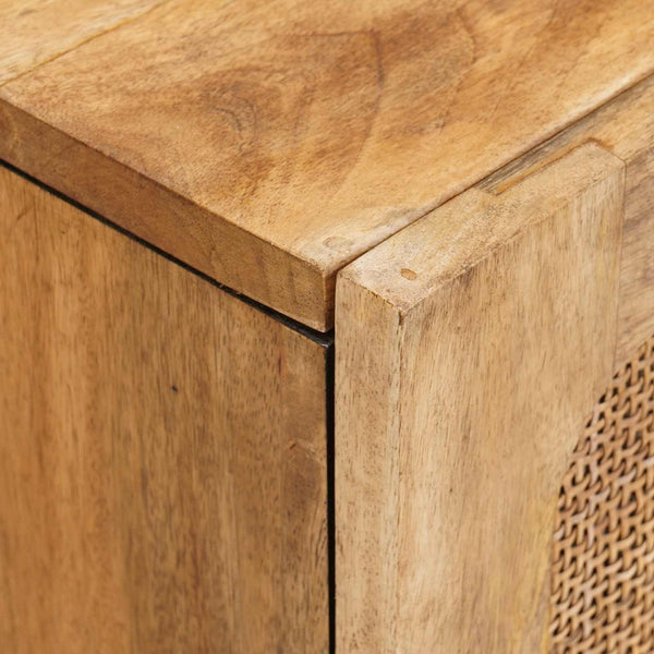 vidaXL Bathroom Furniture Sets with Drawers 3 pcs Natural Solid Mango Wood