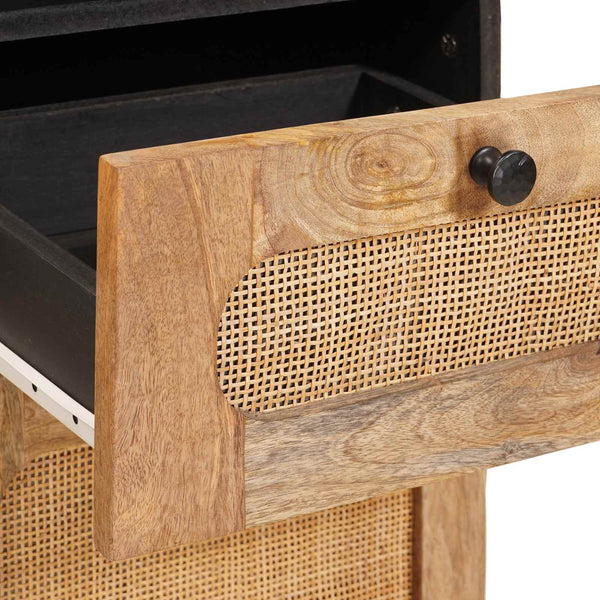 vidaXL Bathroom Furniture Sets with Drawers 3 pcs Natural Solid Mango Wood