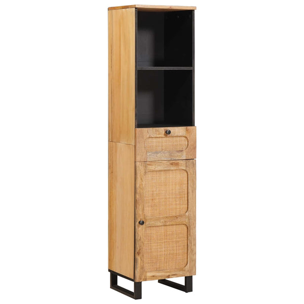 vidaXL Bathroom Furniture Sets with Drawers 3 pcs Natural Solid Mango Wood