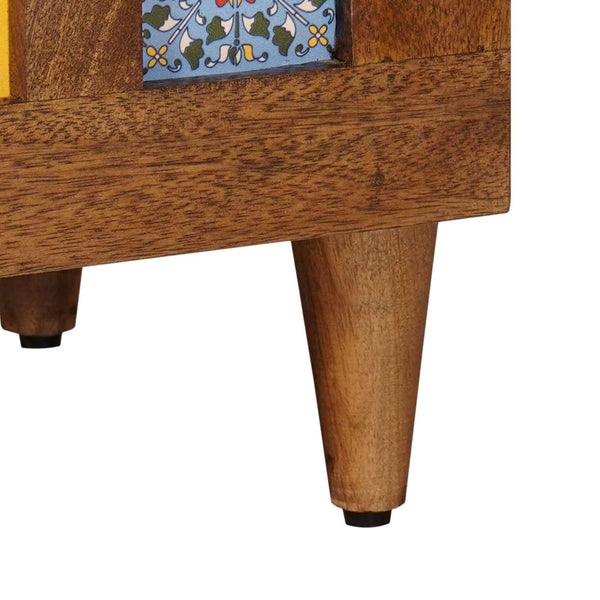 Sideboard 2er Set Walnuss Mango Massivholz