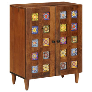 Walnuss Sideboard Mango Massivholz 60 cm