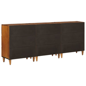 Walnuss Sideboard Mango Massivholz 60 cm