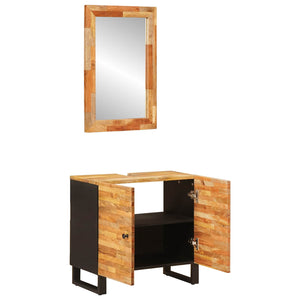 Badezimmer Set Mango Massivholz 2-teilig