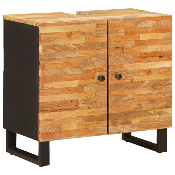 Badezimmer Set Mango Massivholz 2-teilig