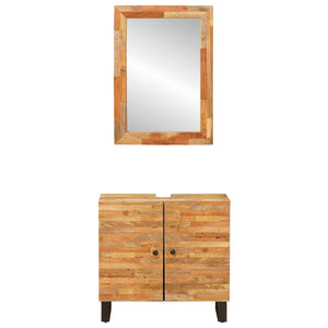 Badezimmer Set Mango Massivholz 2-teilig