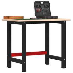 Werkbank Eiche Massivholz 100x60 cm