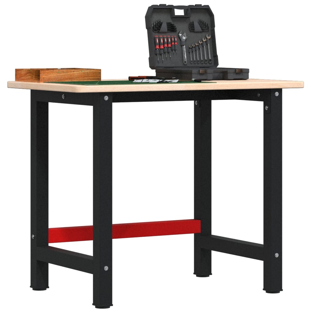 Werkbank Eiche Massivholz 100x60 cm