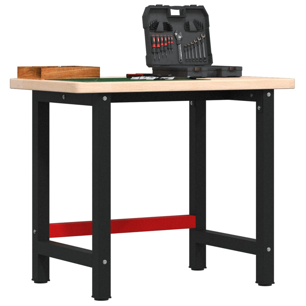 Werkbank Eiche Massivholz 100x60 cm