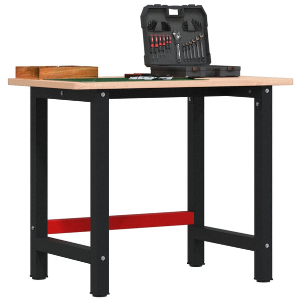 Werkbank Buche Massivholz 100x60 cm