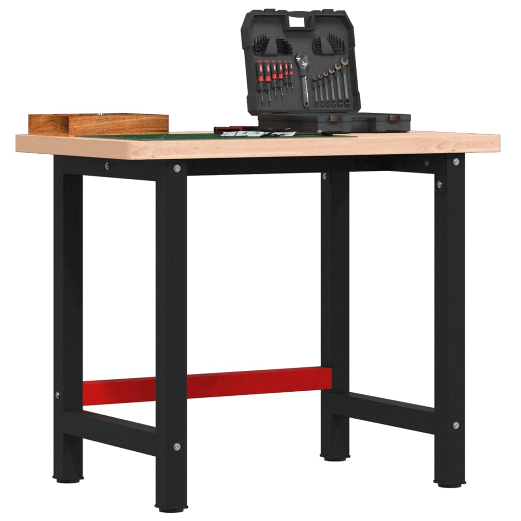 Werkbank Buche Massivholz 100x60 cm