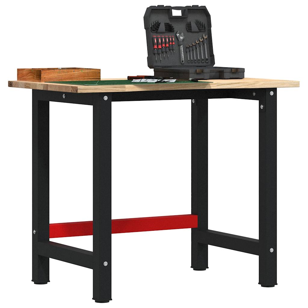 Werkbank Eiche Massivholz 100x60 cm