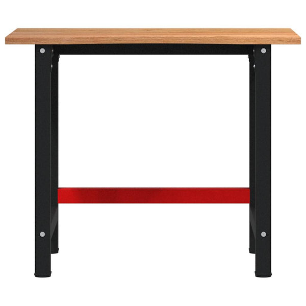 Werkbank Eiche Massivholz Hellbraun 100cm