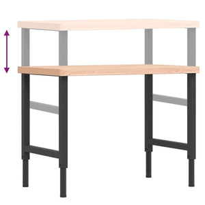 Werkbank Buche Massivholz 100x60 cm
