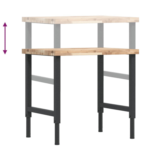 Werkbank Akazie Massivholz 80x60 cm
