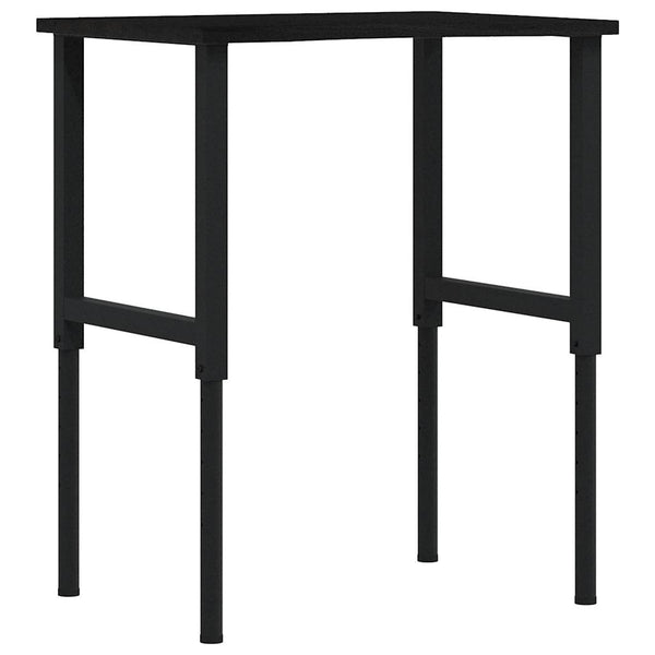 Werkbank Dunkelbraun Eiche Massivholz 80x60 cm