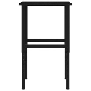 Werkbank Dunkelbraun Eiche Massivholz 80x60 cm
