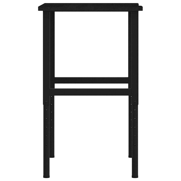 Werkbank Dunkelbraun Eiche Massivholz 80x60 cm