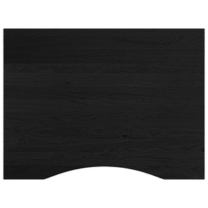 Werkbank Dunkelbraun Eiche Massivholz 80x60 cm